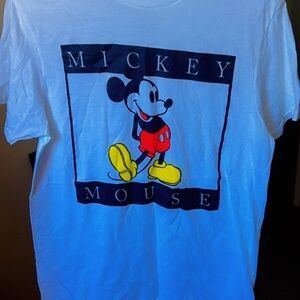 Disney Mickey Mouse White Cotton Tee